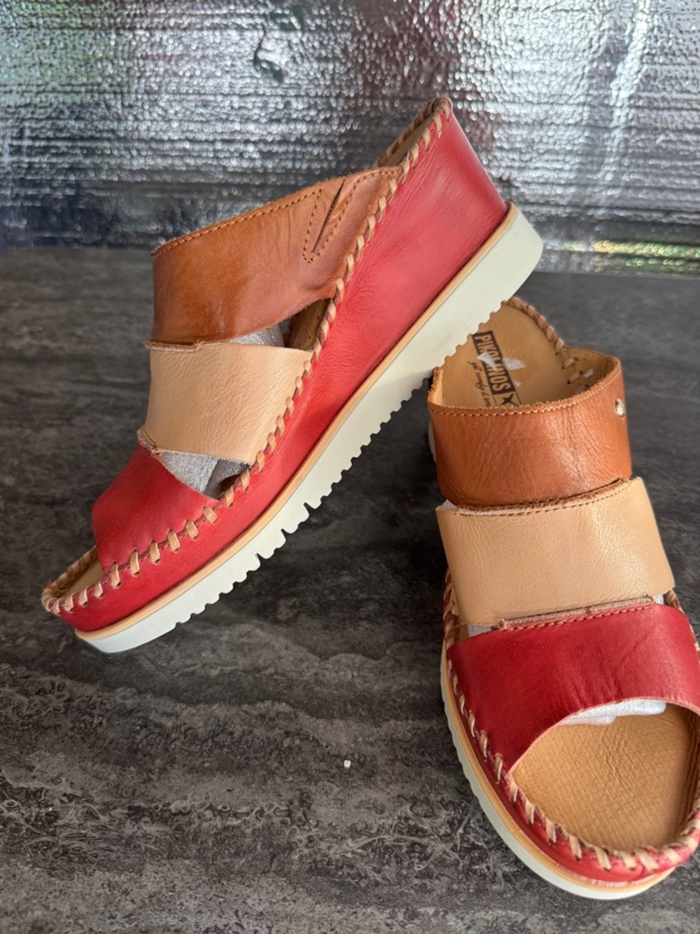 PIKOLINOS Aguadulce Strappy Wedge Sandals - Size 40 - Picture 8 of 8